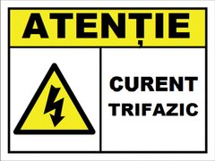 Placuta pentru curent trifazic