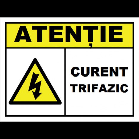 Placuta pentru curent trifazic